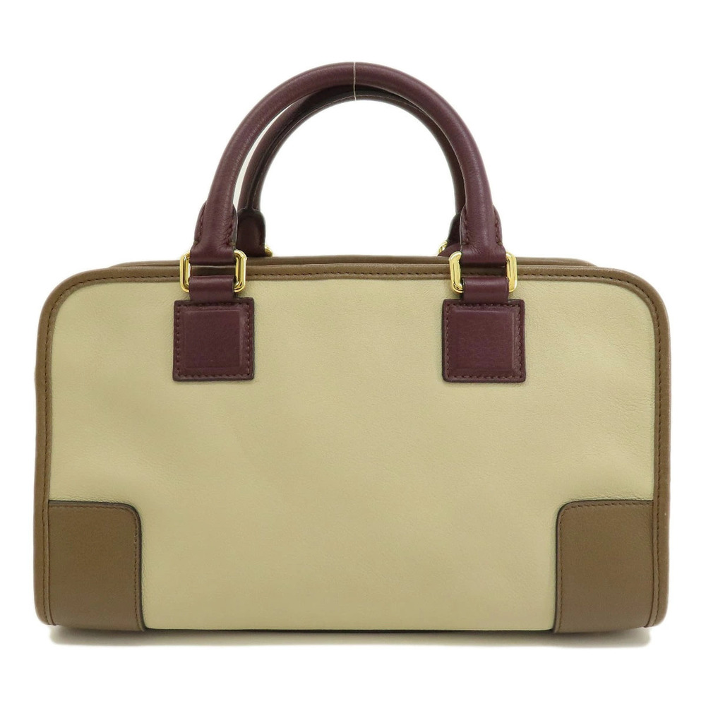Loewe leather 2way handbag Anagram Amazona Black